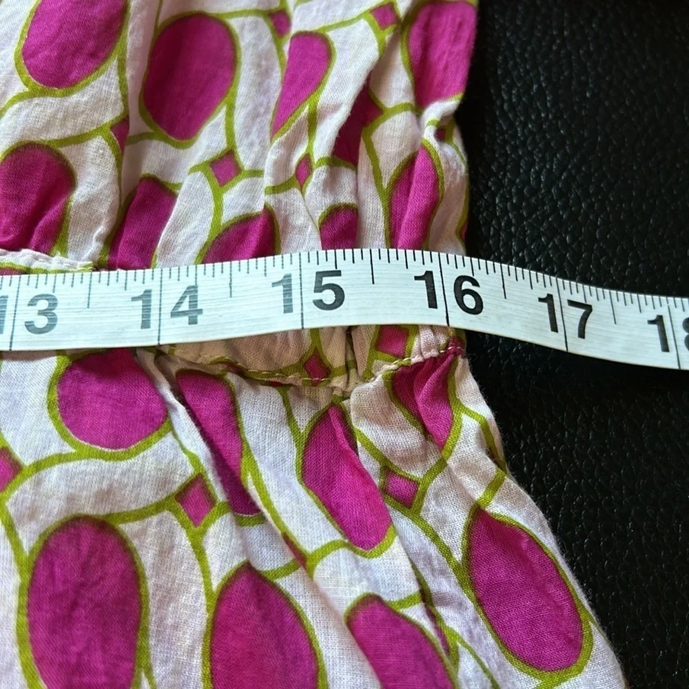 Gretchen Scott Designs Tunic Swim Coverup Dress Pink White Green Sz M - Picture 11 of 12